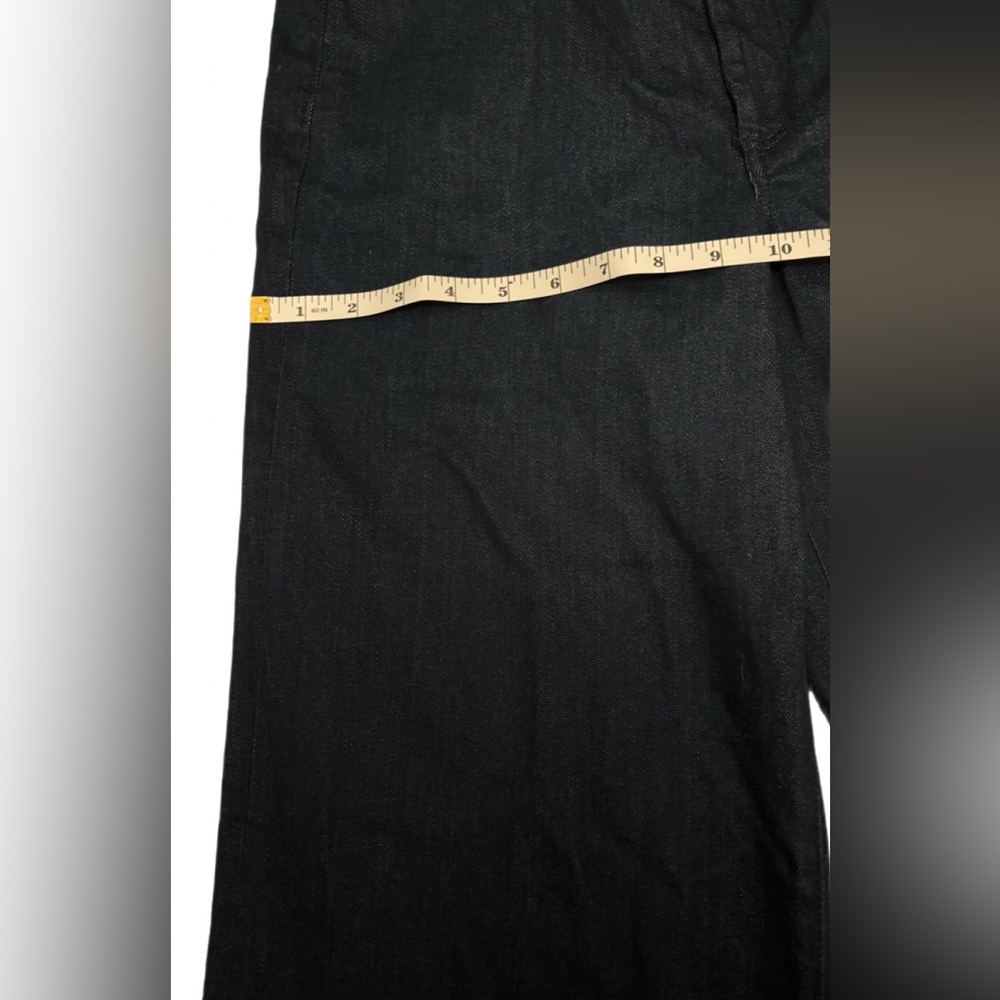 Frank & Eileen Italian East Galway Wide Leg Raw Hem Jeans Dark Wash Size 30 - Picture 6 of 10